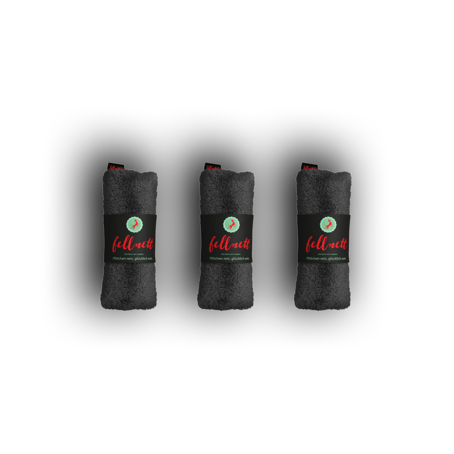 Dreierpack: fellnett Pfotenbeutel mit 2Go-Bag
